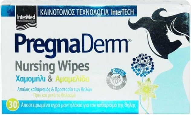Intermed PregnaDerm Wipes 30τμχ