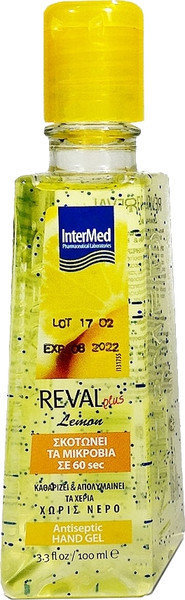 Intermed Reval Plus Antiseptic Hand Gel Lemon 100ml 
