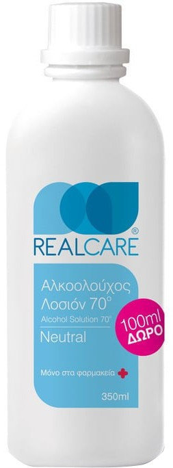 RealCare Neutral Alcoholic Lotion 70° 250ml & Δώρο 100ml
