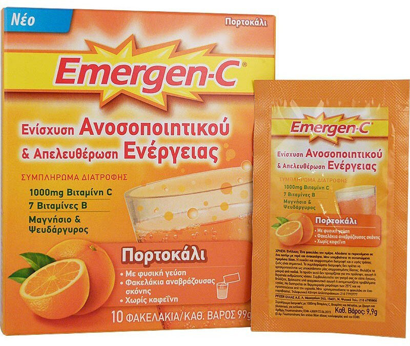 Emergen C Super Orange 1000mg 10sachets 