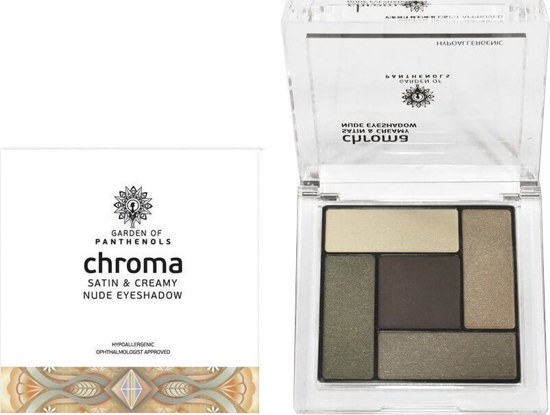 Garden Chroma Satin & Creamy Nude Eyeshadow Palette 3 6gr	