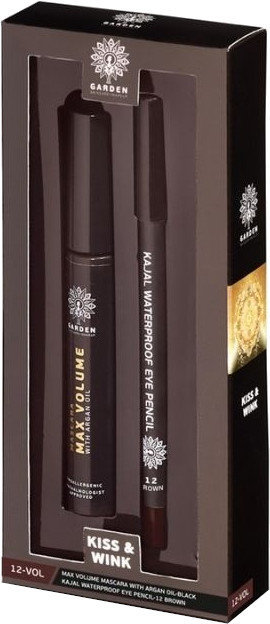 Garden Kiss & Wink Waterproof Eye Pencil 12 & Volume Mascara