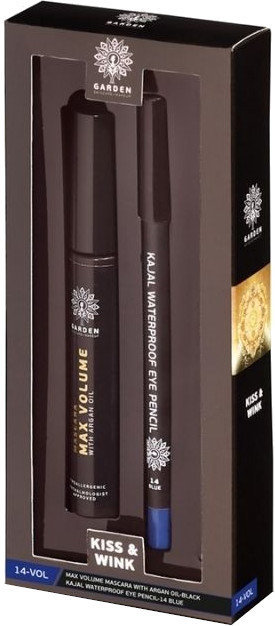 Garden Kiss & Wink Waterproof Eye Pencil 14 & Volume Mascara