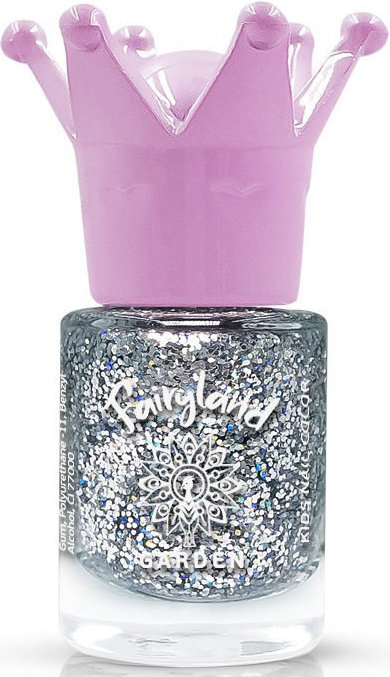 Garden Fairyland Nail Polish Glitter Silver Jiny 1, 7.5ml