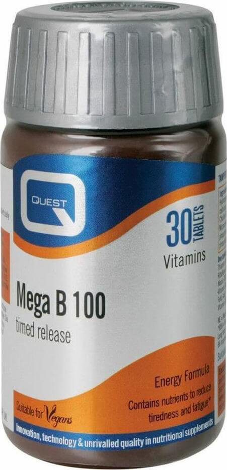 Quest Nutrition Mega B100 Timed Release 30tabs