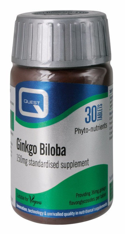Quest Ginkgo Biloba 150mg Extract 30tabs