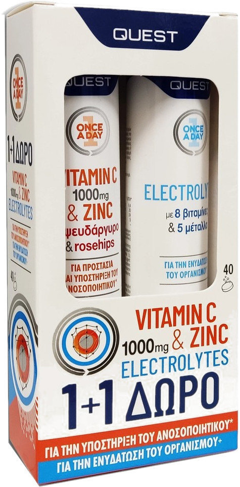 Quest Vitamin C 1000mg & Zinc & Electrolytes 2x20eff.tabs