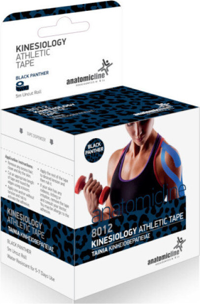 Anatomic Line 8012 Kinesio Tape Black Panther 5cm x 5m 1τμχ