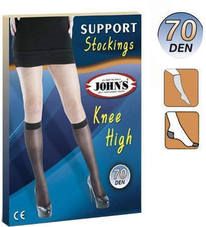 John's Κάλτσες Φλεβίτιδος Kάτω Γόνατος 70 Den 214575 Μαύρο 4