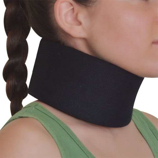 John's 15076 Neck Support Wrap Around Black One Size 1τμχ