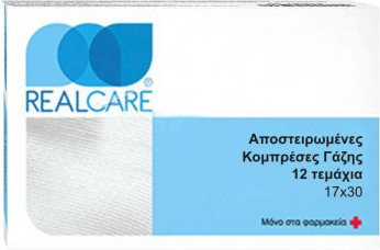 RealCare Sterile Adhesive Dressing 17x30cm 12τμχ