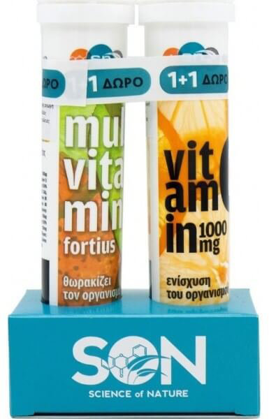 SON 1+1 Multivitamin Fortius & Vit.C 1000mg 2x20eff.tabs
