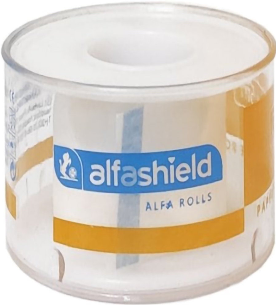 Alfashield Alfa Rolls Χάρτινη Επιδεσμική Ταινία Λευκή 5cmX5m