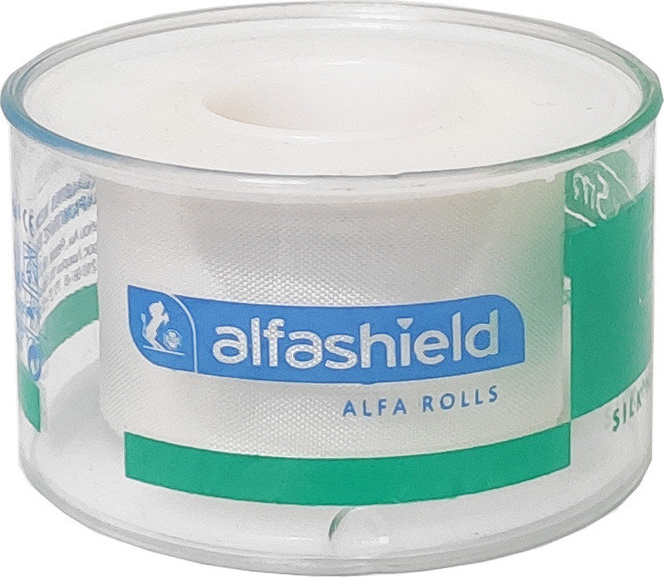 Alfashield Alfa Rolls Μεταξωτή Επιδεσμική Ταινία 1.25cmX5m