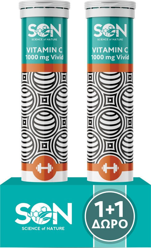 SON 1+1 Vitamin C 1000mg Vivid 2x20eff.tabs SON 1+1 Vitamin C 1000mg Vivid 2x20eff.tabs