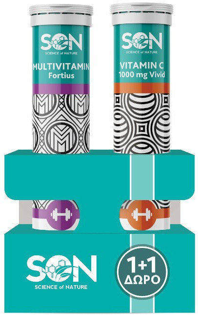 SON 1+1 Vit.C 1000mg Vivid+Multivitamin Fortius 2x20eff.tabs SON 1+1 Vit.C 1000mg Vivid+Multivitamin Fortius 2x20eff.tabs