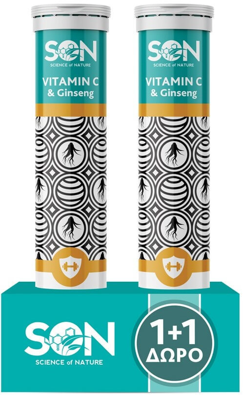 SON 1+1  Vitamin C & Ginseng 2x20eff.tabs