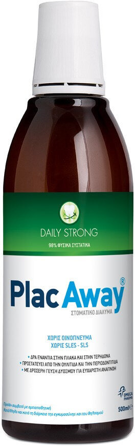 Plac Away Daily Strong Mouthwash 500ml