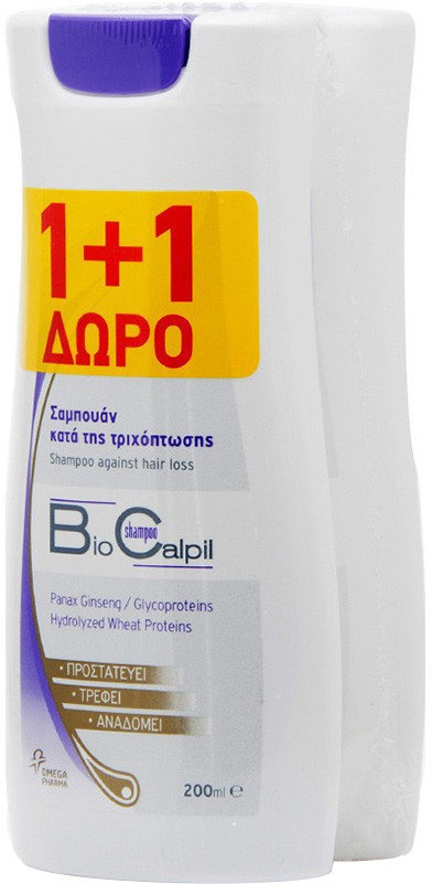 BioCalpil 1+1 Shampoo Αgainst Hair Loss 2x200ml