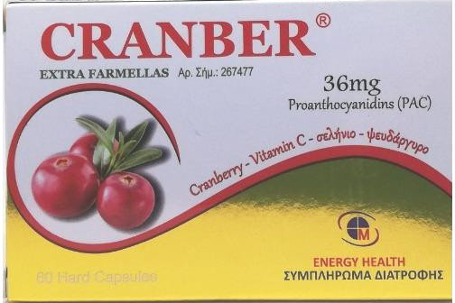 Medichrom Cranber Extra Farmellas 36mg 60caps