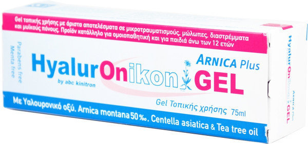 Abc Kinitron Hyaluronikon Gel Arnica Plus & TeaTree Oil 75ml