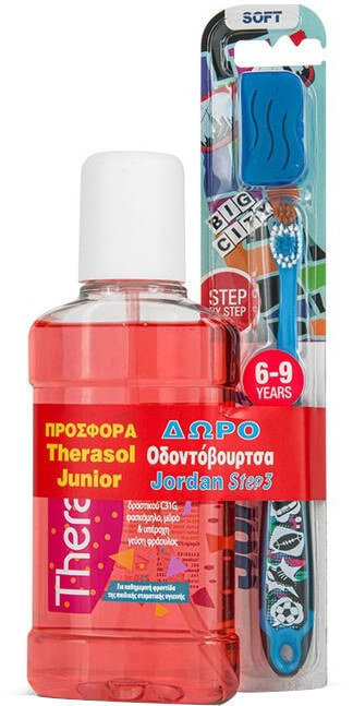 Therasol Junior Mouthwash & Jordan Step by Step 3 Toothbrush
