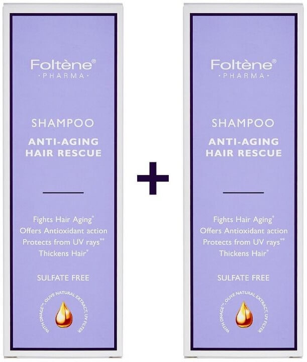 Foltene 1+1 Shampoo Anti Aging Hair Rescue 2x200ml