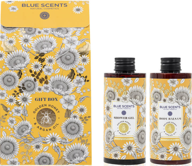 Blue Scents Golden Honey & Argan Oil Σετ Περιποίησης