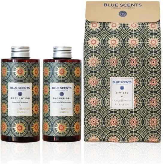 Blue Scents Orange Blossom & Cinnamon Gift Box 2x300ml