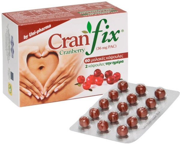 UniPharma Cranfix Cranberry 36mg 60softcaps