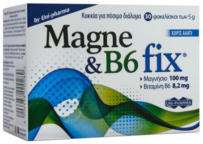 Unipharma Magne & B6 Fix 30sachets Unipharma Magne & B6 Fix 30sachets