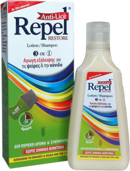 UniPharma Repel Anti-lice Restore Lotion-Shampoo 200gr