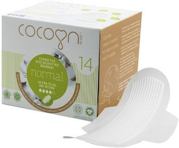 Cocoon Normal Ultra Plus Σερβιέτες Βιολογικό Βαμβάκι 14τμχ