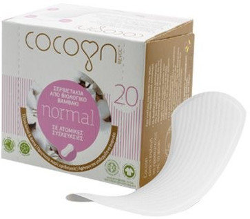 Cocoon Normal Σερβιετάκια από Βιολογικό Βαμβάκι 20τμχ