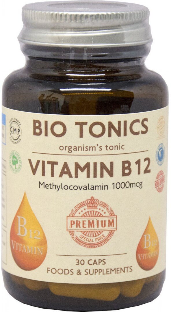 Bio Tonics Vitamin B12 1000mcg 30caps 