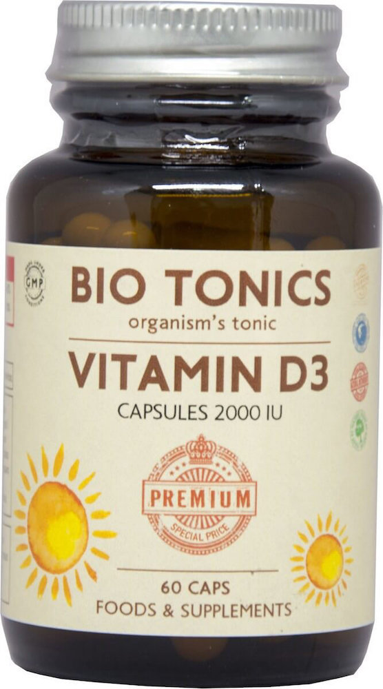 Bio Tonics Vitamin D3 2000IU D3 60caps