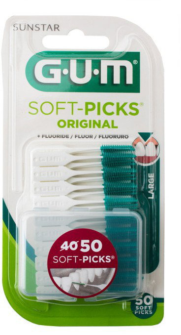 Sunstar Gum Soft Picks 634 Large Fluoride 40τμχ