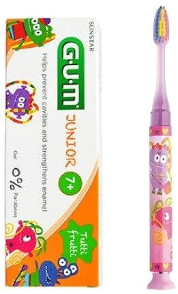 Sunstar Gum Set Junior Light Up Soft Toothbrush & Toothpaste