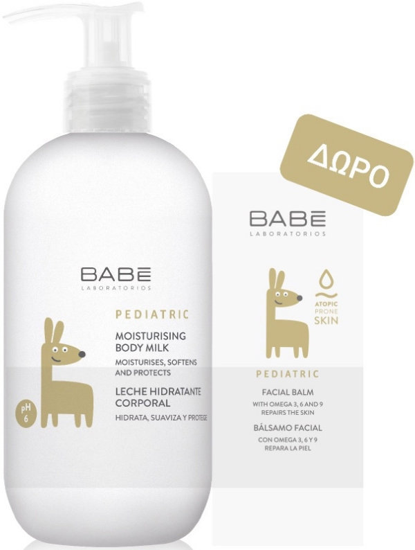 Babe Moisturising Body Milk 500ml+Pediatric Facial Balm 50ml
