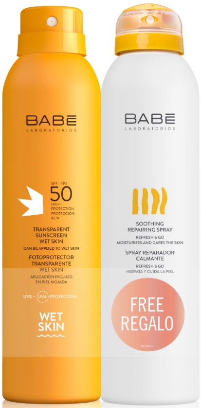 Babe Transparent Wetskin SPF50 200ml+Repairing Spray 200ml