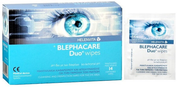 Helenvita BlephaCare Duo Wipes 14τμχ