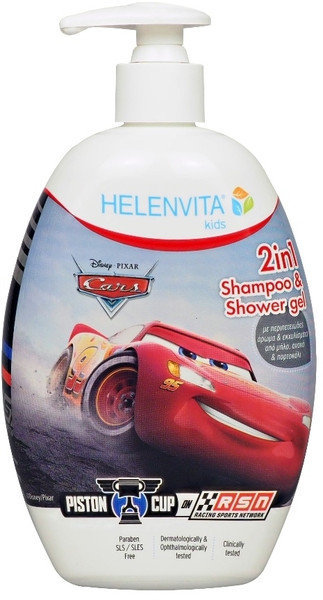 Helenvita Kids Cars 2 in 1 Shampoo Shower Gel 500ml