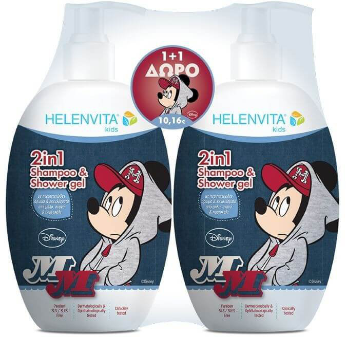 Helenvita Kids 1+1 2in1 Shampoo Shower Gel Mickey 2x500ml