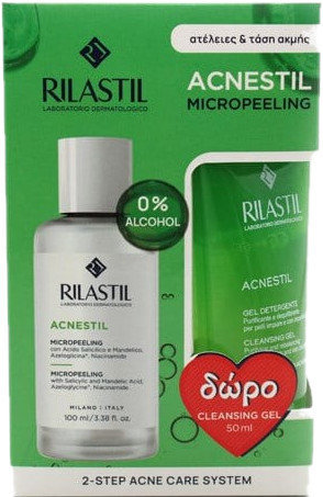 Rilastil Acnestil Micropeeling Lotion 100ml & Cleansing Gel 