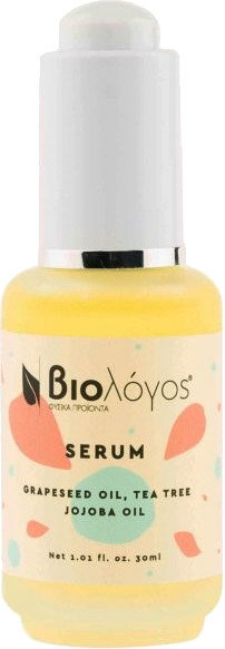 Biologos Serum for Acne Grapeseed & Jojoba Oil Tea Tree 30ml