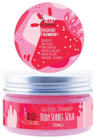 Aloe+ Colors Daiquiri Strawberry Body Sorbet Scrub 200ml