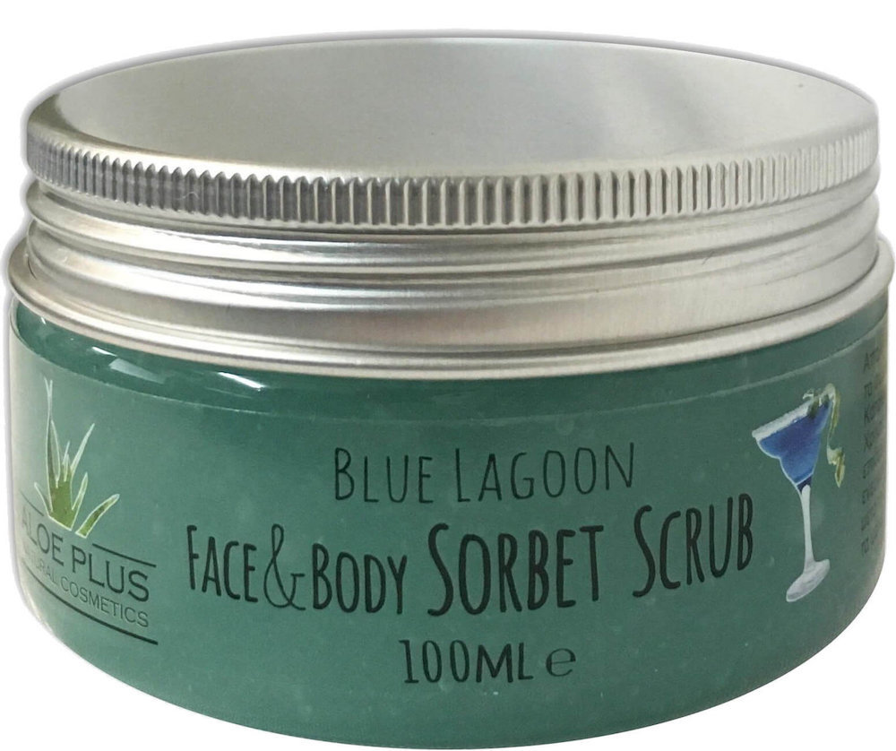 Aloe+ Colors Blue Lagoon Face & Body Sorbet Scrub 100ml