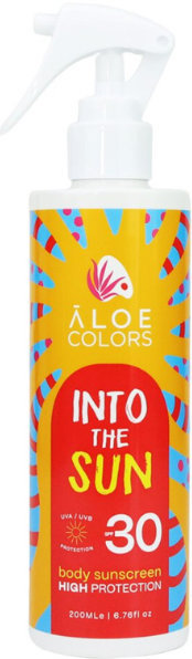 Aloe Colors Into The Sun Body Sunscreen SPF30, 200ml Aloe Colors Into The Sun Body Sunscreen SPF30, 200ml