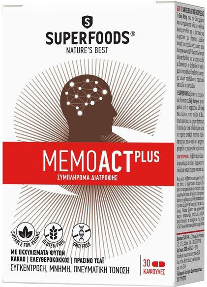 Superfoods MemoAct Plus 30caps