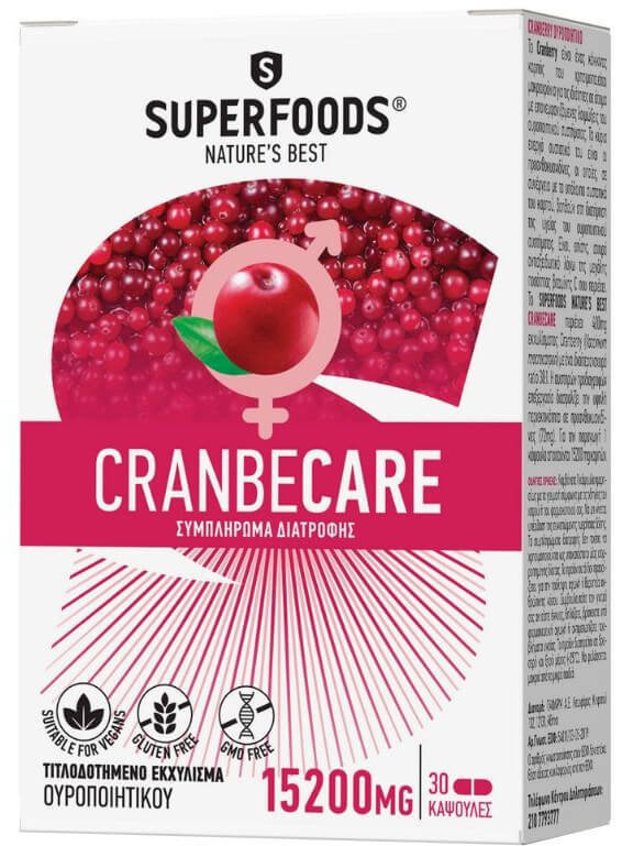Superfoods CranbeCare 15.200mg 30caps